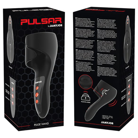 JamyJob - pulsatorinis galvutės vibratorius - juodas