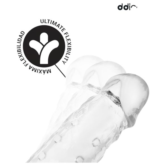 Addicted Toys - penio mova su sėklidžių žiedu - 23 cm - permatoma