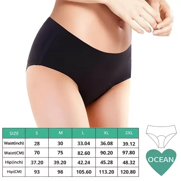 Adalet Ocean Normal - menstruacinės kelnaitės - juodos