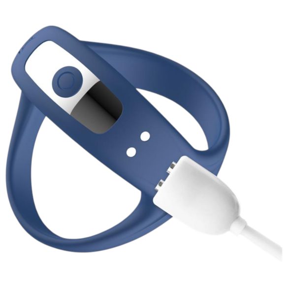 INTOYOU - vibruojantis penio ir sėklidžių žiedas - mėlynas