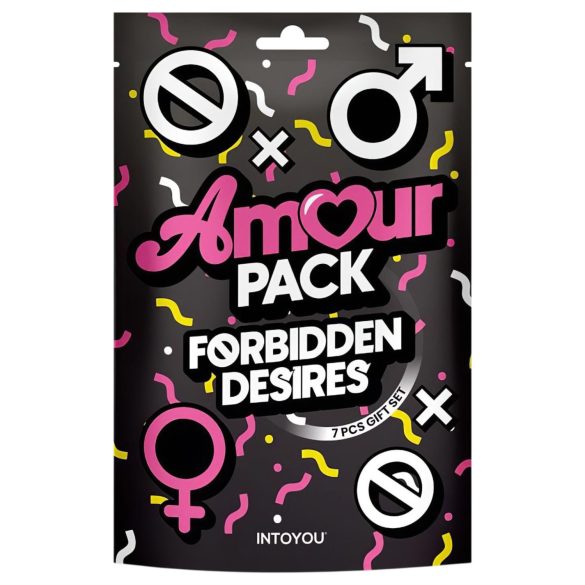 Amour Pack Forbidden Desires - pradinis rinkinys su vibratoriumi - 7 dalių