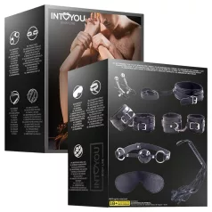 INTOYOU - BDSM rinkinys pradedantiesiems - 7 dalių - juodas