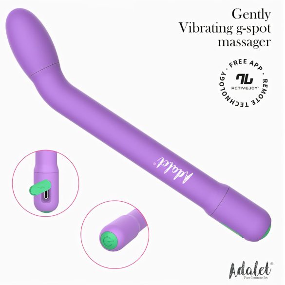 Adalet Gently - G taško ir prostatos vibratorius - vibruojantis - violetinis