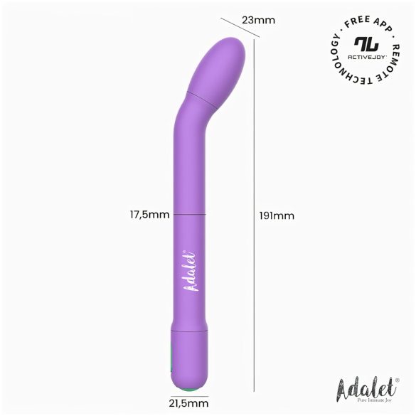 Adalet Gently - G taško ir prostatos vibratorius - vibruojantis - violetinis