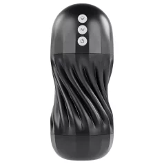  Playboy Solo Stroker - įkraunamas siurbimo masturbatorius (juodas)