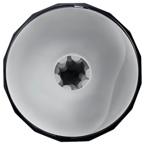 Playboy Solo Stroker - įkraunamas siurbimo masturbatorius (juodas)