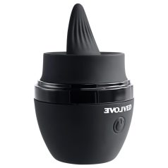 Evolved - vibratorius su liežuviu - įkraunamas - juodas