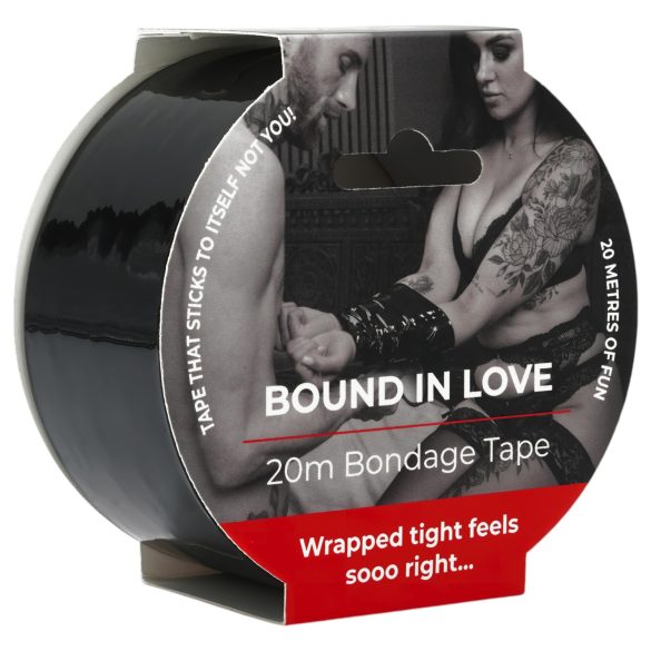 Sei Mio - juoda nelipni juosta bondage'ui