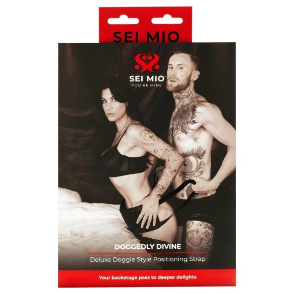 Sei Mio - sekso pozų pagalvė - šuniuko poza - juoda