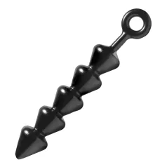 Spades - analinis dildo su burbuliukais - juodas