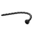 Hosed - analinis dildo - plonas banguotas - juodas - 18 cm