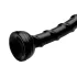 Hosed - analinis dildo - plonas banguotas - juodas - 18 cm