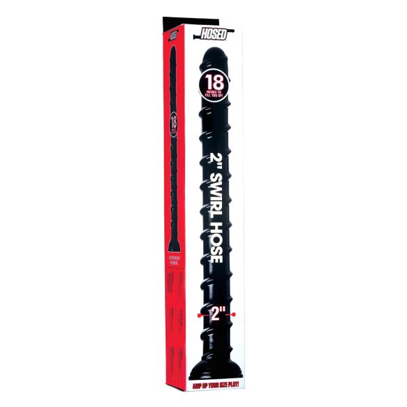 Hosed Swirl Tchick Analinis Gyvatė 18 - analinis dildo (juodas)