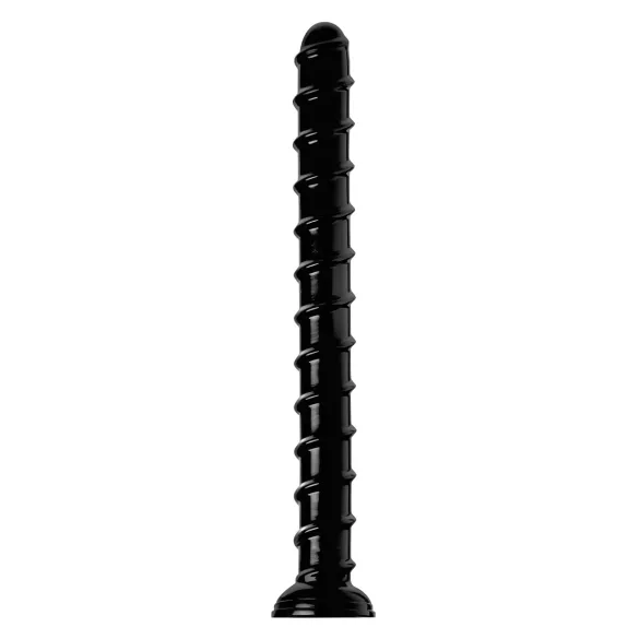 Hosed Swirl Tchick - analinis dildo - ilgas - juodas