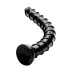 Hosed Swirl Tchick - analinis dildo - ilgas - juodas