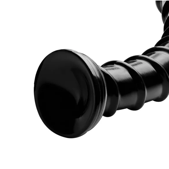 Hosed Swirl Tchick - analinis dildo - ilgas - juodas