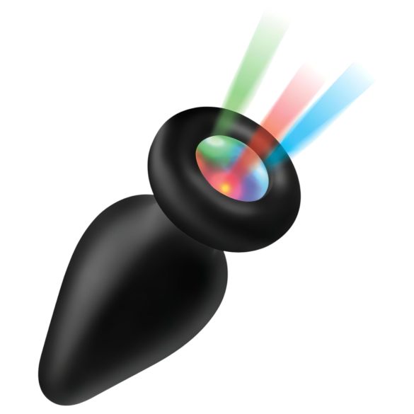 Booty Sparks - analinis kaištis su LED - silikoninis - juodas