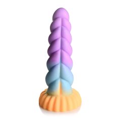   Creature Cocks Mystique - vienaragio dildo - 21 cm - violetinė geltona