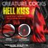 Creature Cocks Hell Kiss - Spiralinis silikoninis dildo - 19 cm (raudonas)