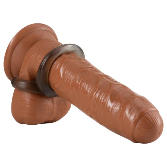 Stay Hard - penio ir sėklidžių žiedas - pilkas