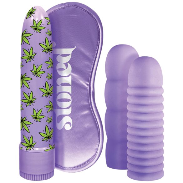 Stoner Bonga Bunga - Vibruojančių lazdelinių rinkinys (4 dalys) - violetinis