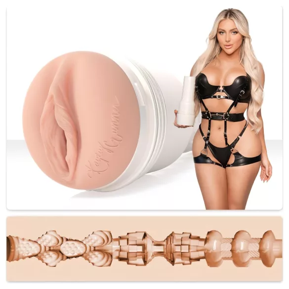 Fleshlight Kayley Gunner - realistiška vagina - kūno spalvos
