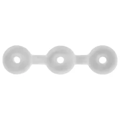 Perfect Fit Triple - penio žiedų rinkinys - balti