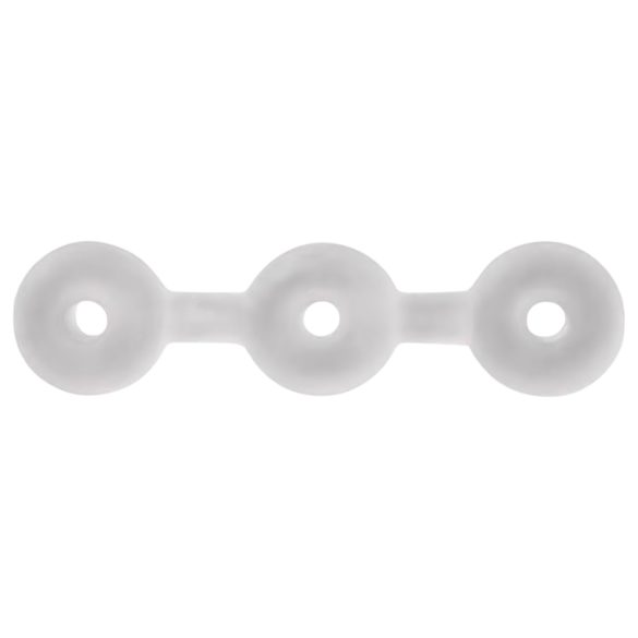 Perfect Fit Triple - penio žiedų rinkinys - balti