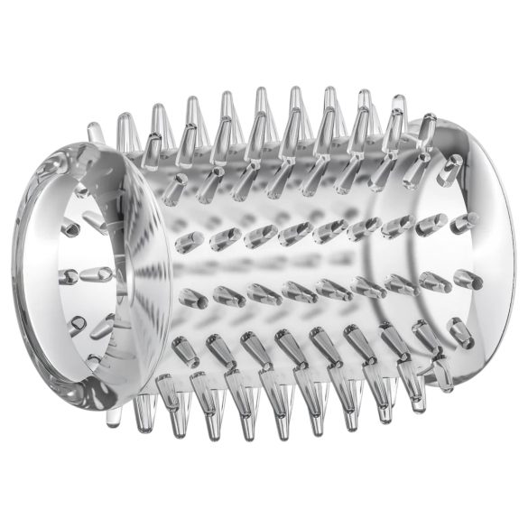 Stay Hard - penio žiedas su spygliais - permatomas