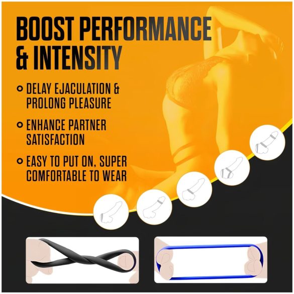 Stay Hard - penio žiedų rinkinys - 3 vnt. - spalvoti