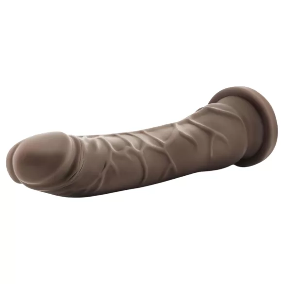 Dr. Skin - realistiškas dildo su siurbtuku - rudas - 20,5 cm