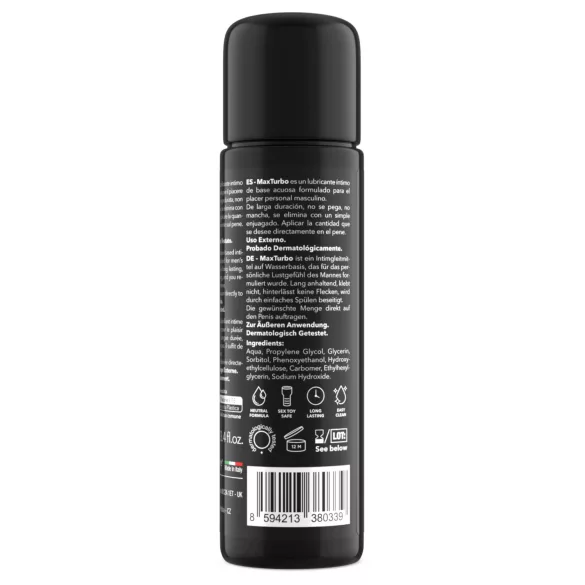 Intimateline MaxTurbo - vandens pagrindo lubrikantas vyrams (100 ml)