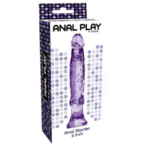 Toyjoy - analinis dildo pradedantiesiems - realistiškas, 16 cm, violetinis