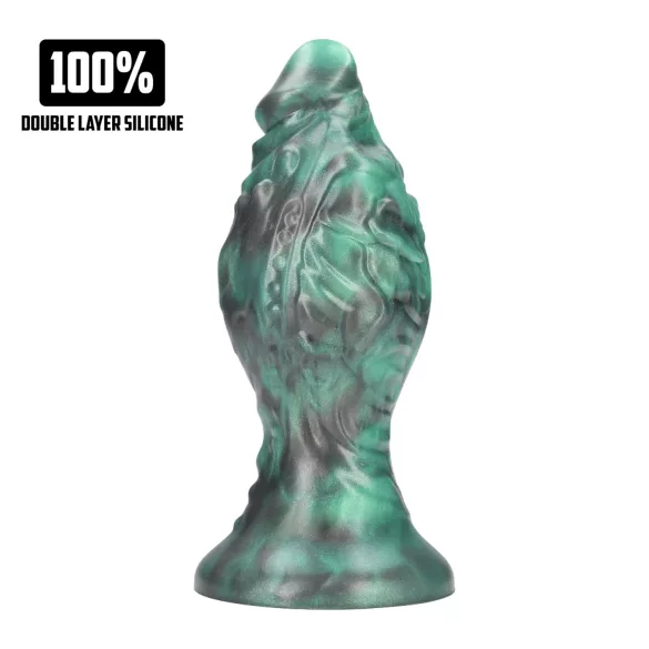 Ouch! Space Born - silikoninis analinis kaištis (žalia-juoda)