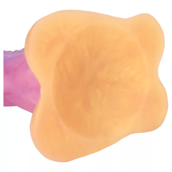 Ouch! Rainbow Invader - silikoninis fantazijos dildo (vaivorykštinis)