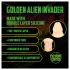 Ouch! Golden Alien Invader - silikoninis fetišo dildo (auksinis)