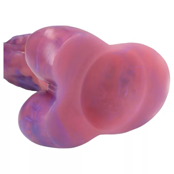 Ouch! Galactic Ravager - silikoninis fetišo dildo (violetinis)