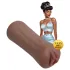 XKIN Beauty Queen Lulu - tikroviškas dirbtinis vagina masturbatorius (tamsi natūrali spalva)