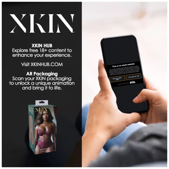 XKIN Next Door Amani - tikroviška dirbtinė vagina masturbatorius (tamsi natūrali spalva)