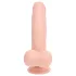 RealRock - dvigubo tankio tikroviškas vibratorius (kūno spalvos) - 18 cm
