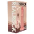 RealRock - dvigubo tankio realistiškas dildo (kūno spalvos) - 18,5 cm