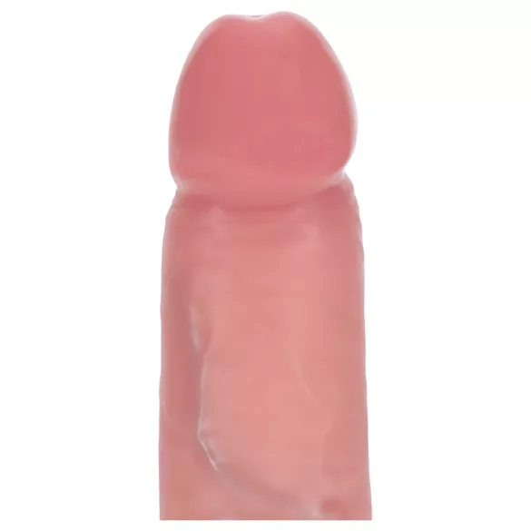 RealRock - dvigubo tankio realistiškas dildo (kūno spalvos) - 18,5 cm