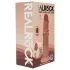 RealRock - dvigubo tankio tikroviškas dildo (įdegio spalvos) - 20,5 cm