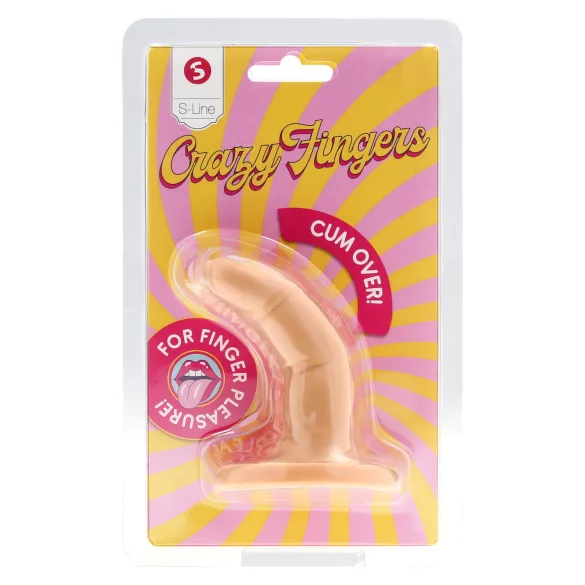 S-Line - dviejų pirštų dildo (natūralios spalvos)
