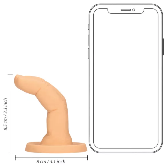 S-Line - dviejų pirštų dildo (natūralios spalvos)