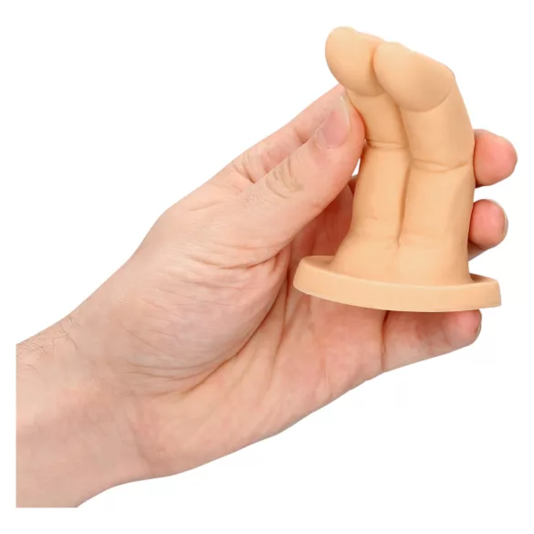 S-Line - dviejų pirštų dildo (natūralios spalvos)