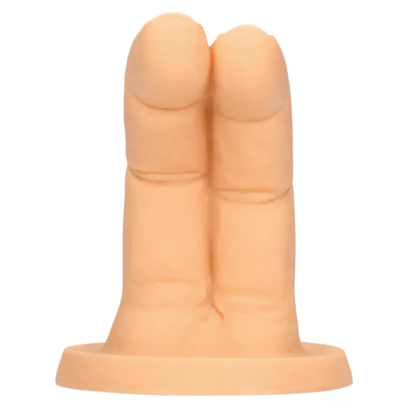 S-Line - dviejų pirštų dildo (natūralios spalvos)