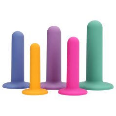 Loveline - dildo treniruoklių rinkinys - 5 vnt spalvoti