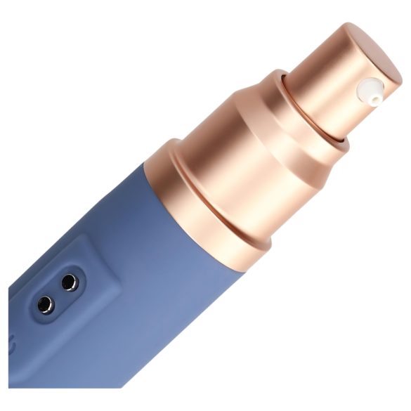 Loveline Travel - vibruojantis žaislas su lubrikanto talpa - mėlynas