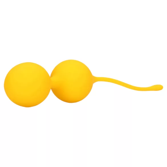 Loveline - vaginaliniai kamuoliukai rinkinys - 2 vnt - silikonas - geltoni